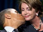 obama kisses pelosi